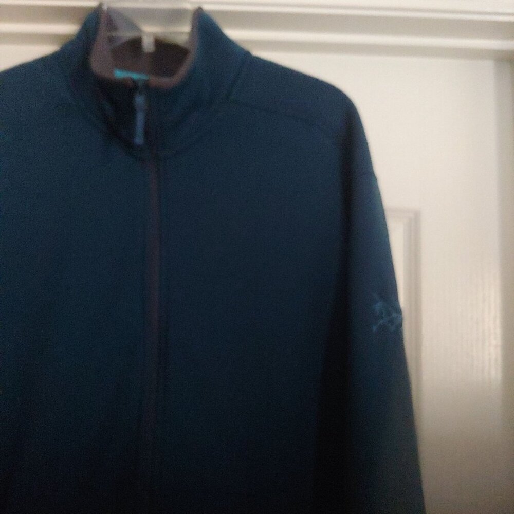 Arc'teryx Mens Teal Full Zip Teal Fleece Pullover Jacket Outdoors Athleisure XL - Picture 4 of 12